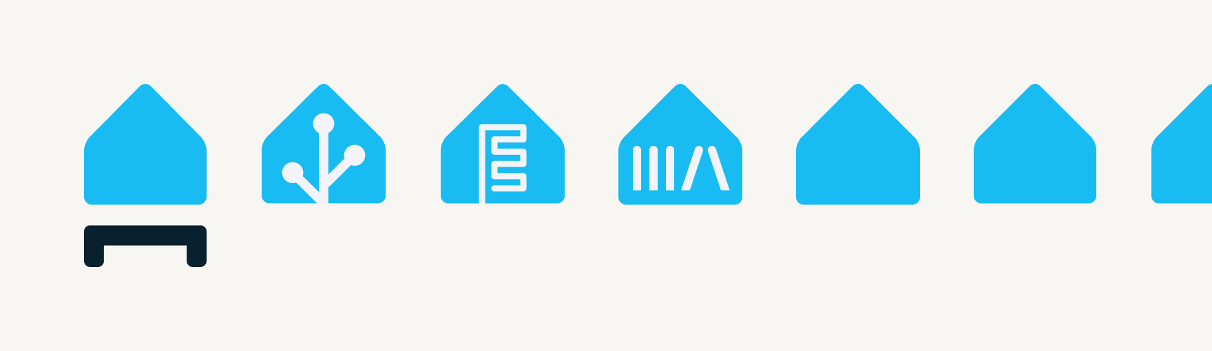 Example of brand logos by the Open Home Foundation